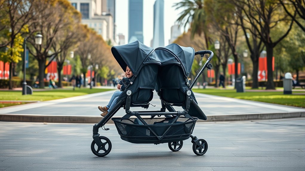 key features for twin strollers