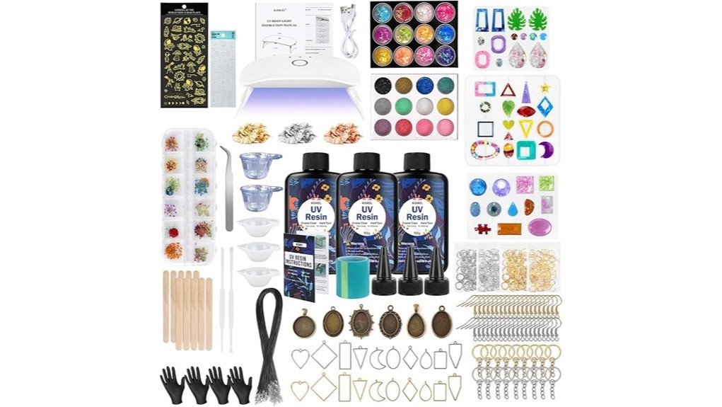 kisrel uv resin jewelry kit