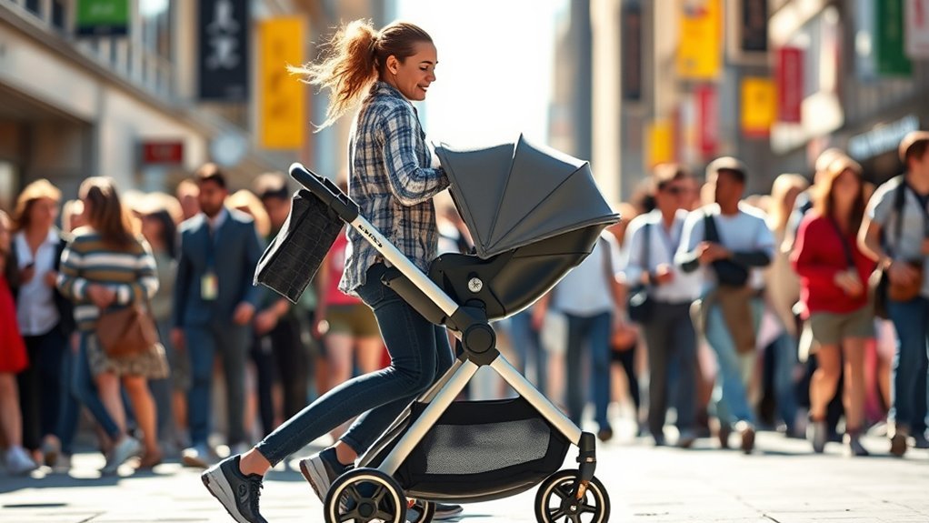 lightweight maneuverable safe strollers