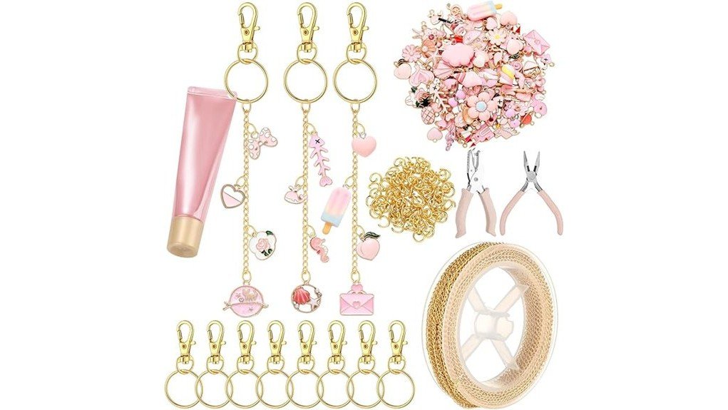 lip gloss keychain kit