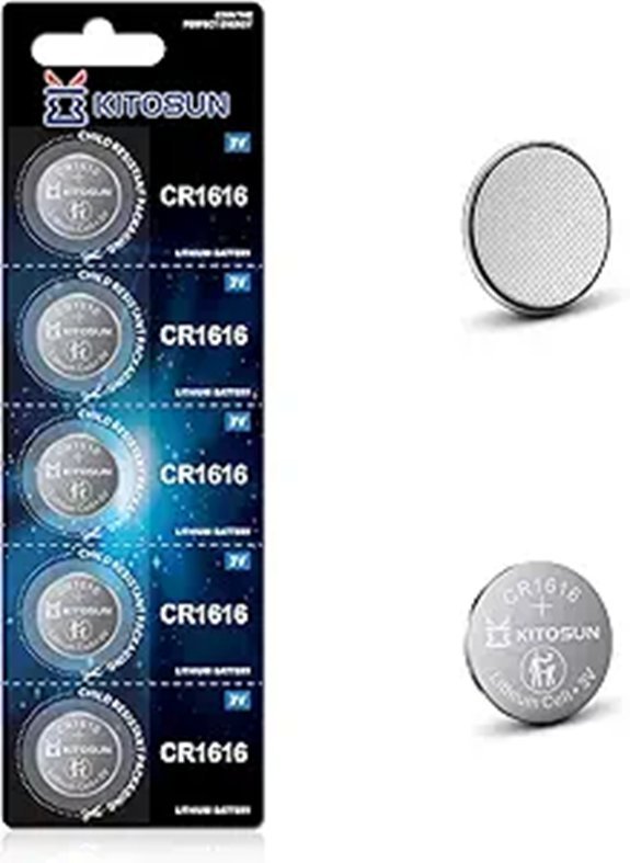 KITOSUN CR1616 3V Lithium Coin Battery (Pack)