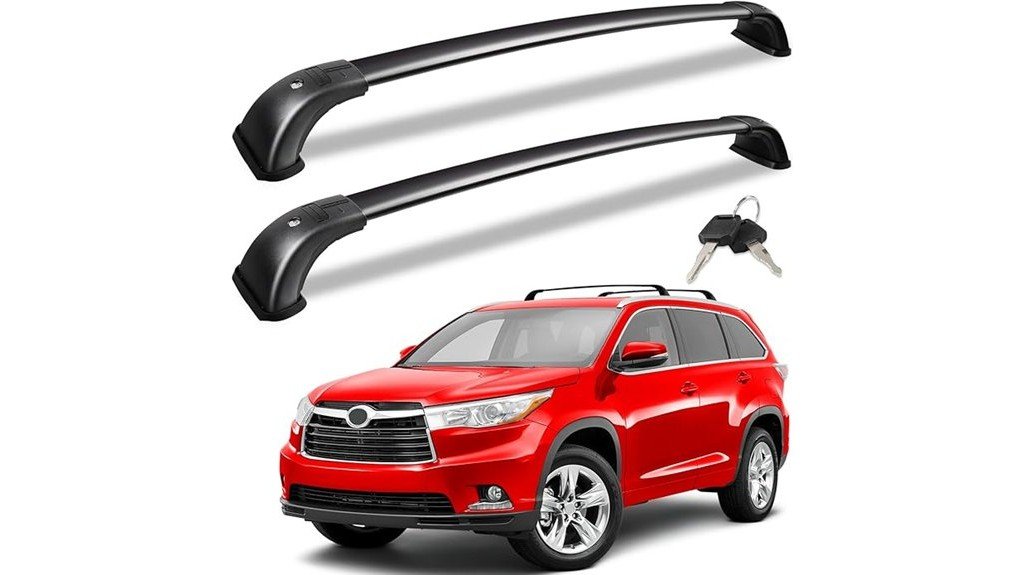 lockable roof rack bars