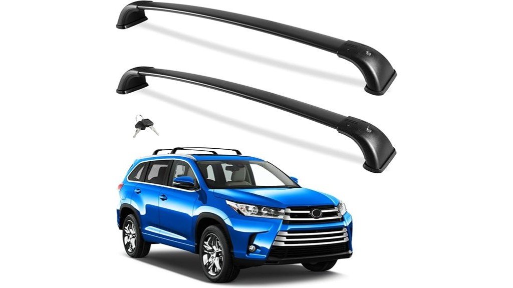 lockable roof rack bars