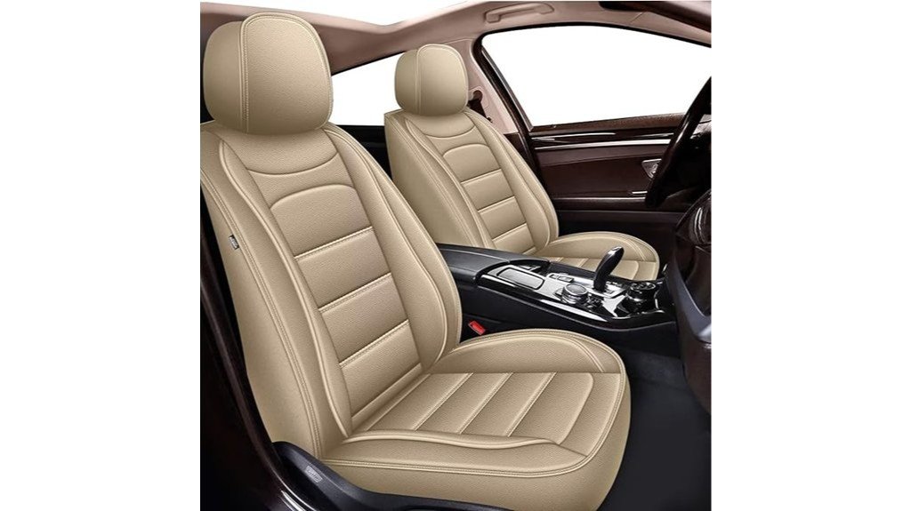 luxury beige leather covers