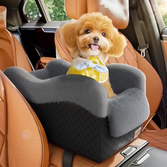 Portable Luxury Center Console Dog Car Seat Booster