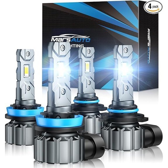 Marsauto M1S LED Headlight & Fog Bulb Combo (Pack of 4)