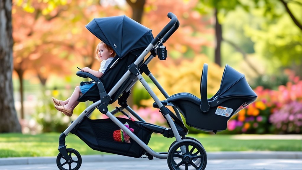 maximize stroller storage convenience