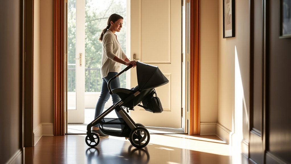 measure doorways for strollers