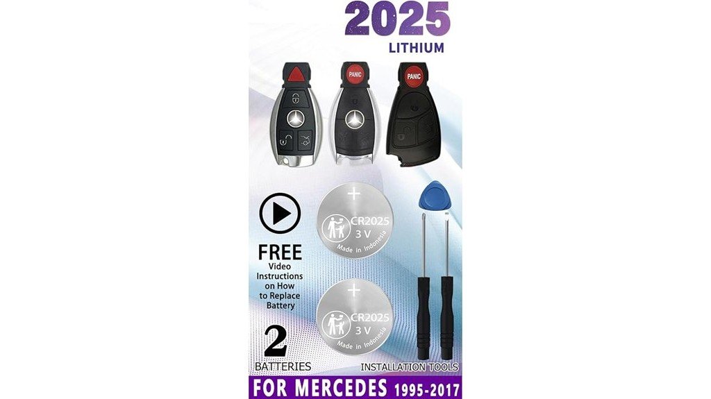 mercedes benz key fob batteries
