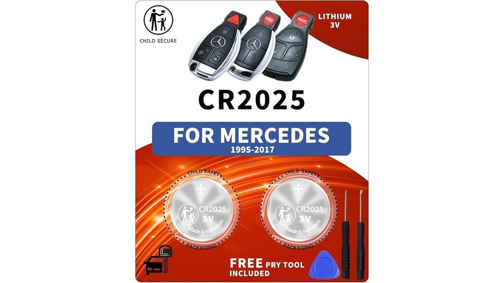 mercedes benz key fob batteries