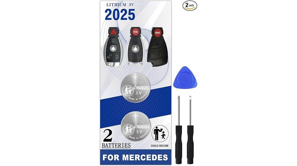 mercedes benz key fob battery