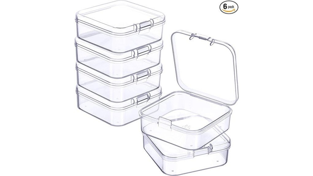 mini clear plastic beads