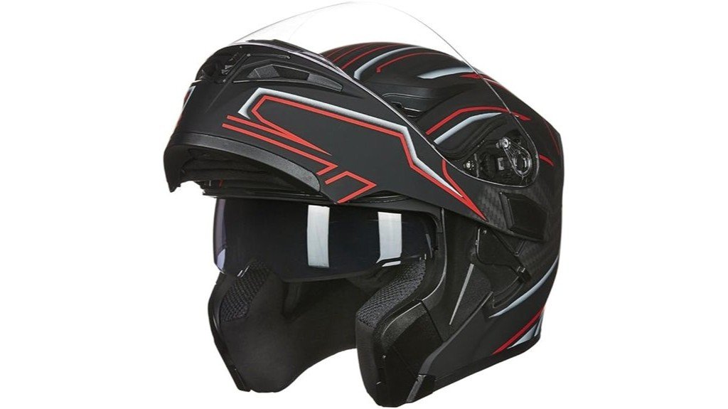 modular full face motorcycle helmet