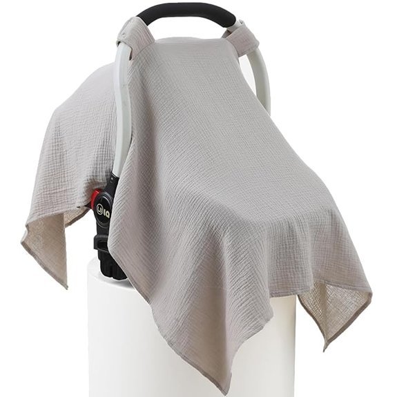 100% Muslin Cotton Universal Baby Car Seat & Stroller Cover