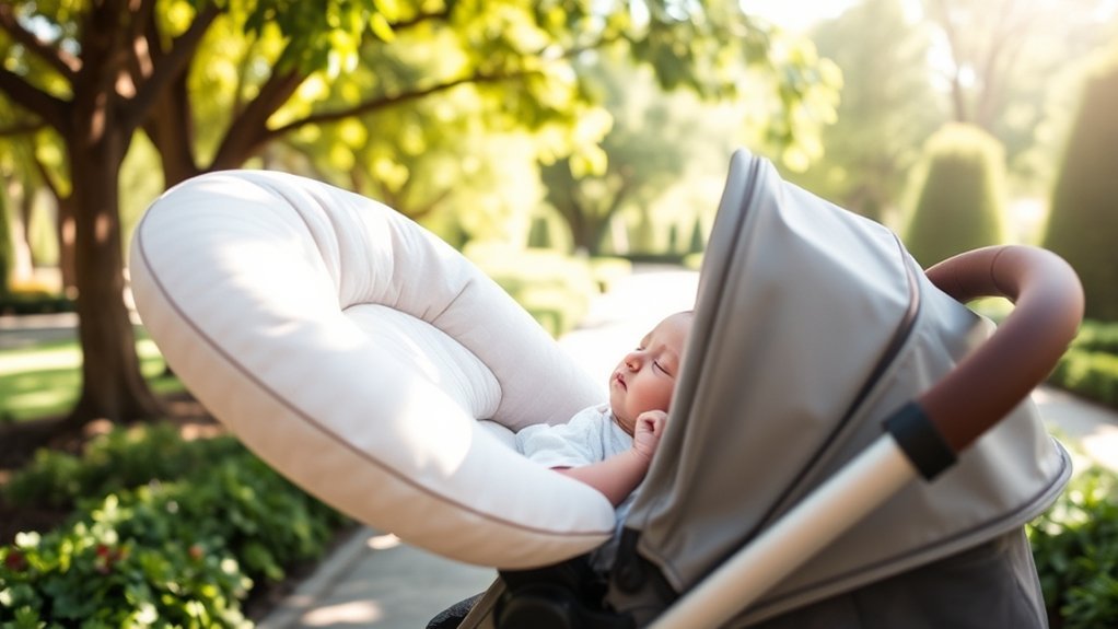 newborn stroller head support tips