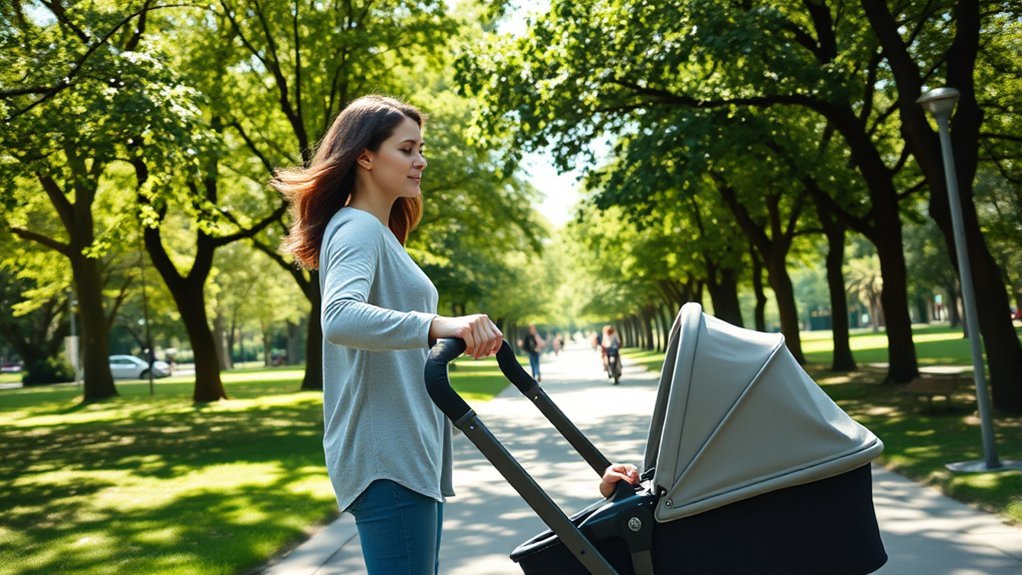 one handed stroller steering techniques