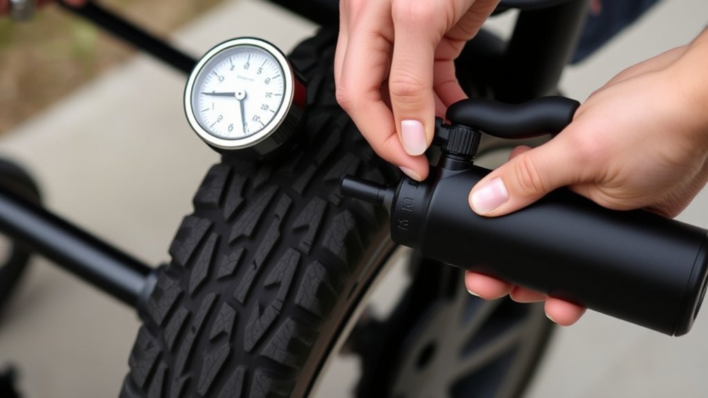 optimal stroller tire pressure