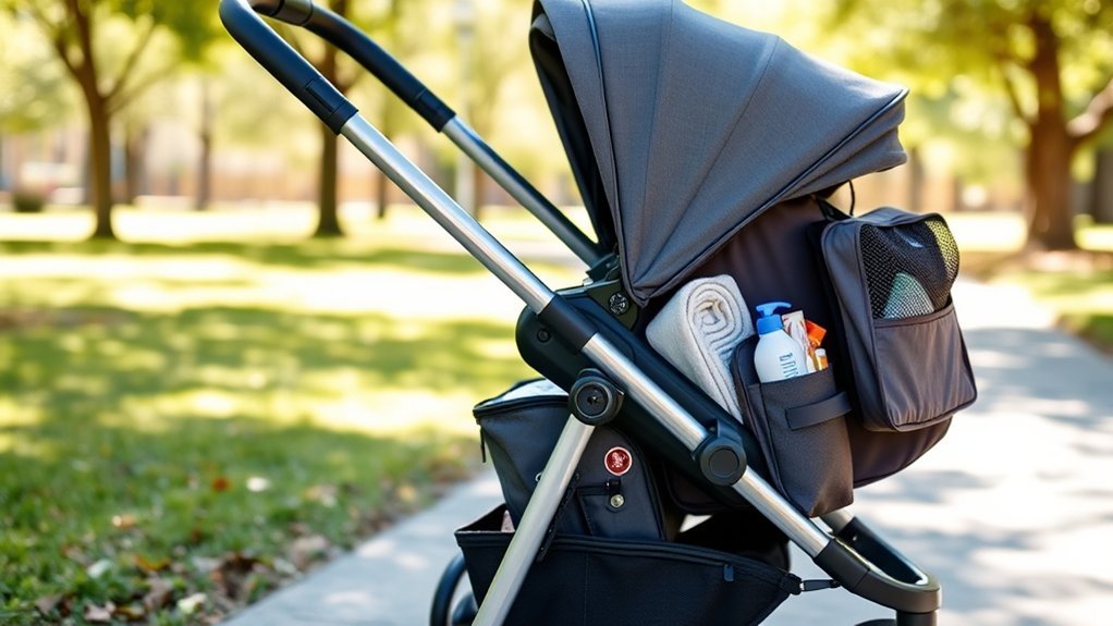 organize stroller storage efficiently