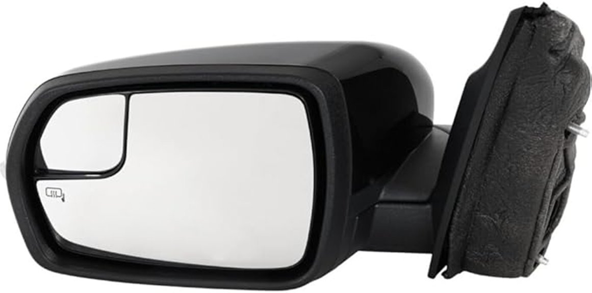 paintable heated driver mirror
