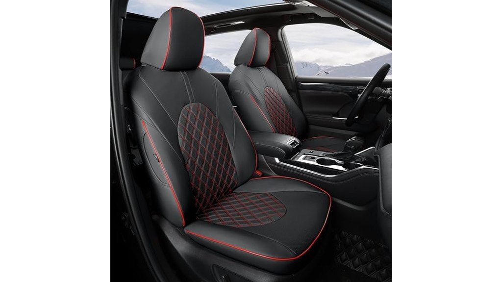 panda themed car seat covers