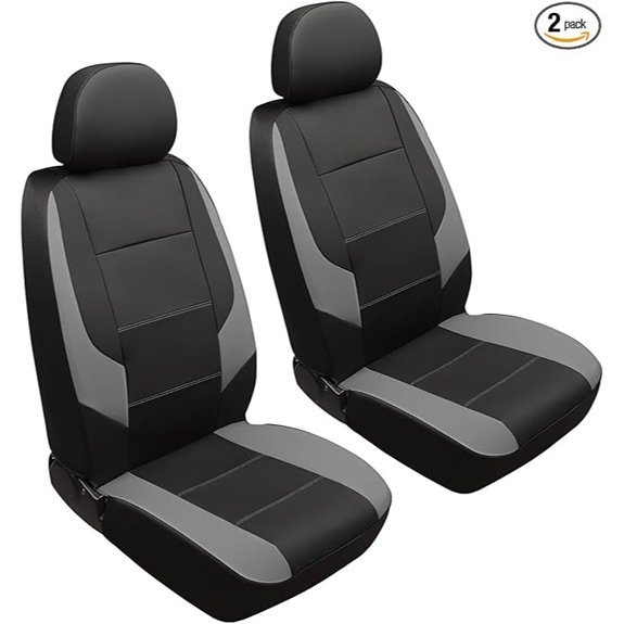 GIANT PANDA Leather Front Seat Covers for Subaru (2-Pack)