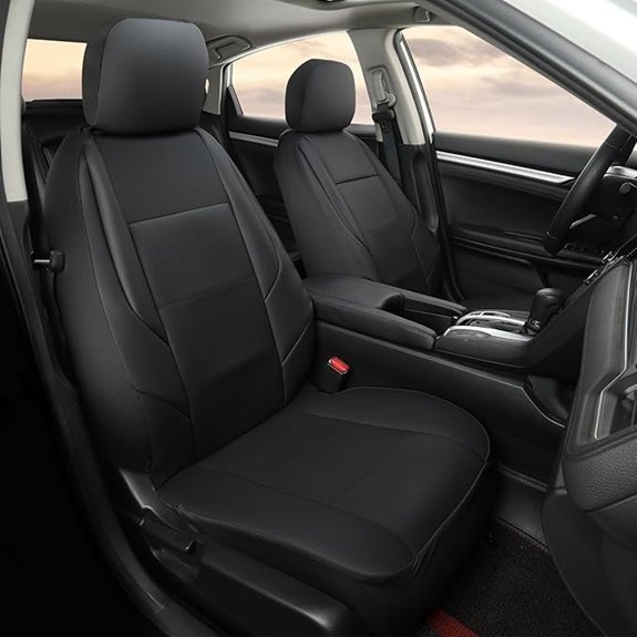 GIANT PANDA Leather Front Seat Covers for Honda (2-Pack)