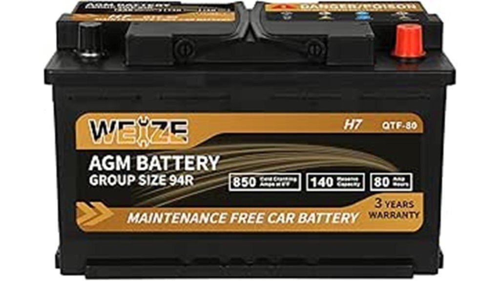 platinum agm automotive battery