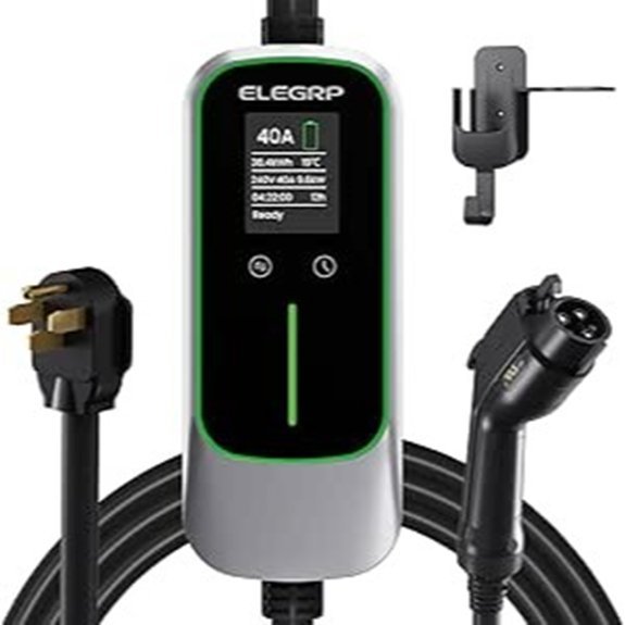 ELEGRP 40A Level 2 Portable EV Charger (25ft)
