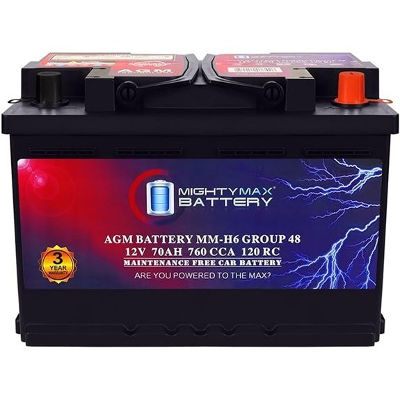 Mighty Max MM-H6 12V 70Ah AGM Car Battery