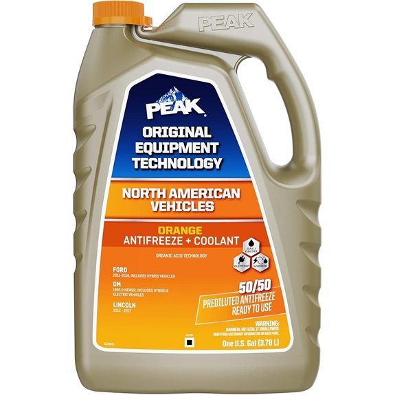 PEAK OET Orange 50/50 Prediluted Antifreeze/Coolant (1 Gal)