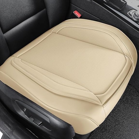 CAPITAUTO PU Leather Front Car Seat Bottom Covers