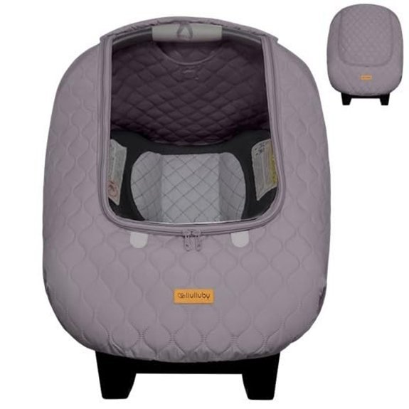 liuliuby Quilted Baby Car Seat Weather Shield (Gray)