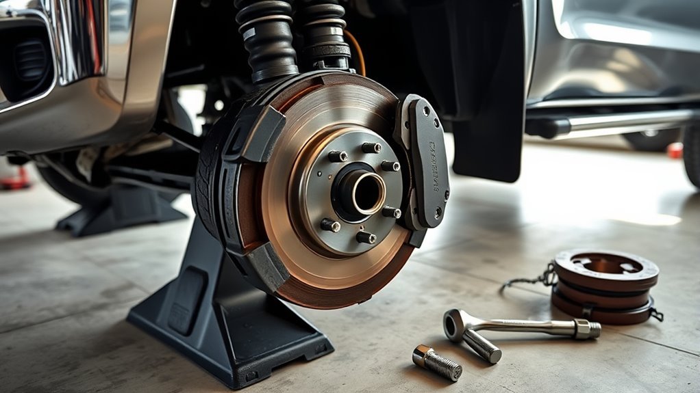 remove calipers and rotors