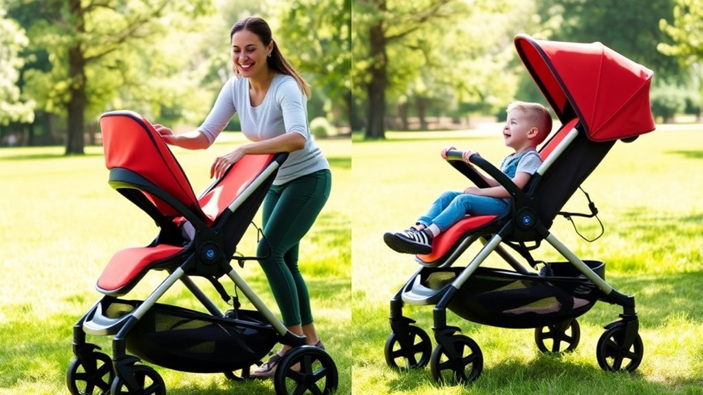 reversible seat stroller options explained