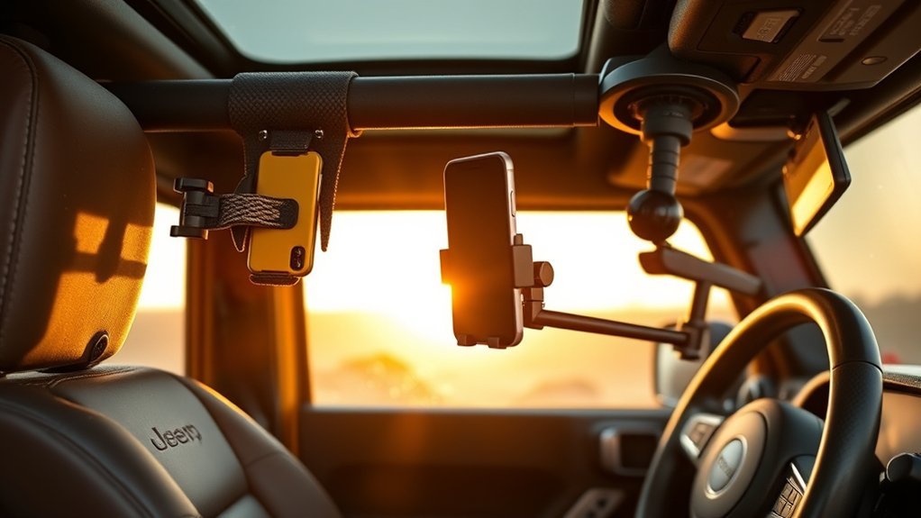 rugged phone mounts for jeeps