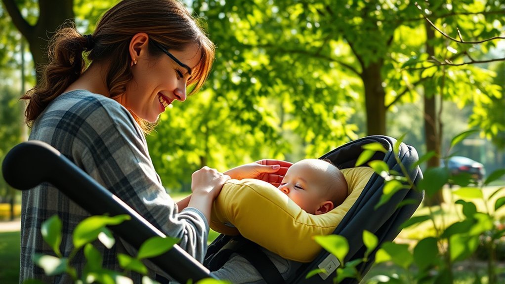 safe comfortable stroller pillow