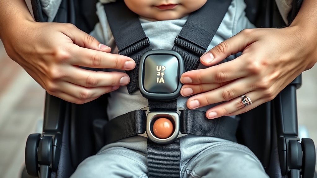 secure 5 point harness properly