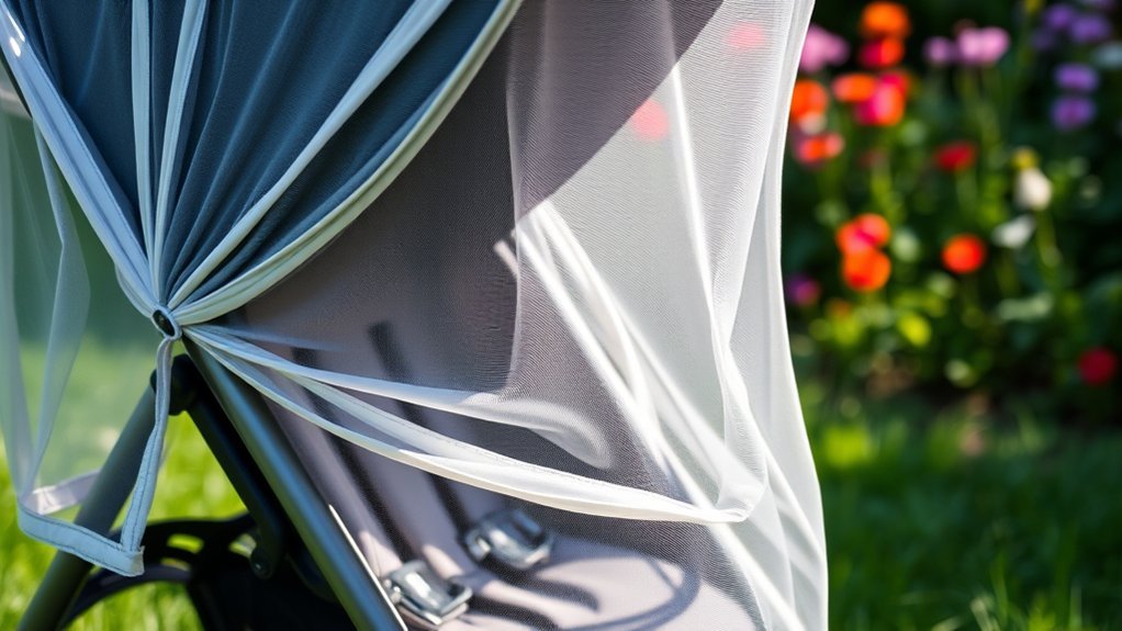 secure bug net tightly