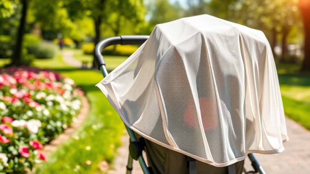 secure stroller bug netting