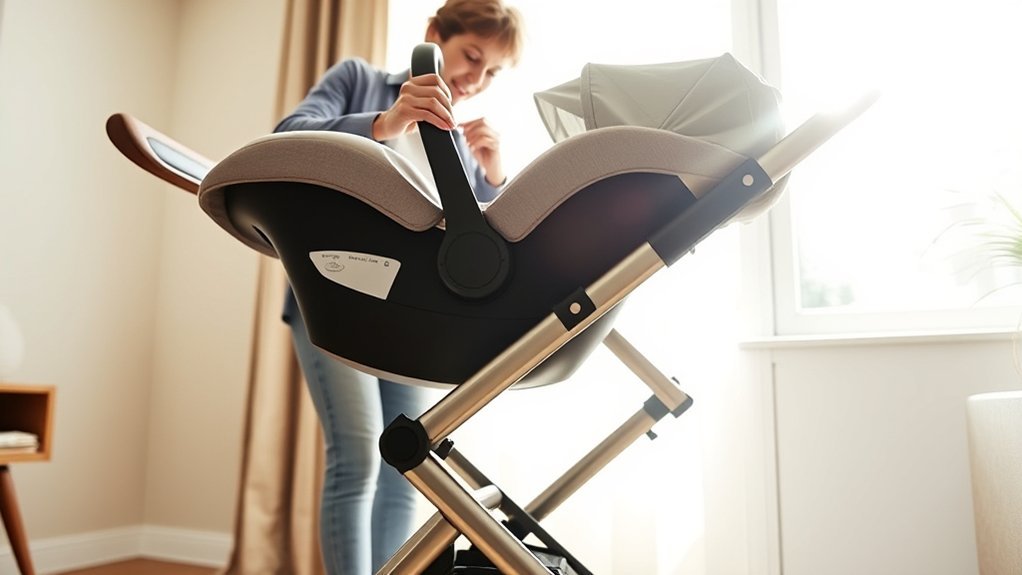 securely attach infant car seat