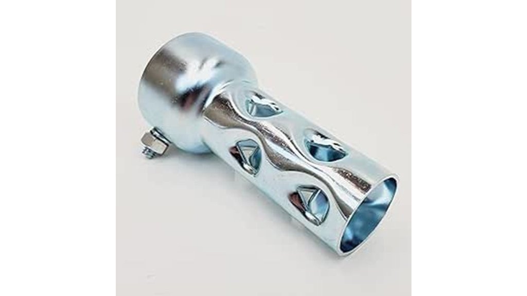 short exhaust baffle galvanized