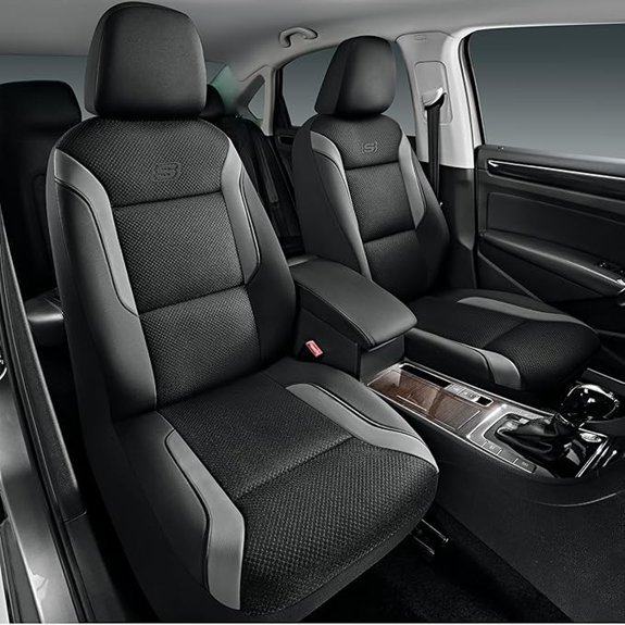 Skechers Gray Memory Foam Air Cool Mesh Seat Covers