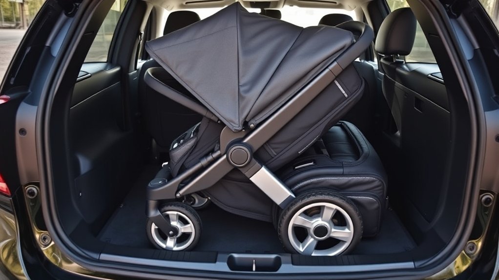 small car stroller features