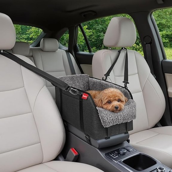 BurgeonNest Small Dog Car Seat Booster (Up to 11lbs)