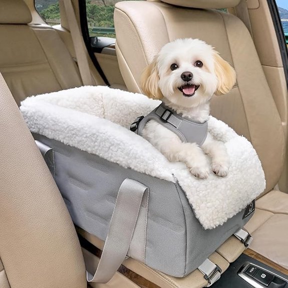 Center Console Dog Car Seat for Small Dogs
