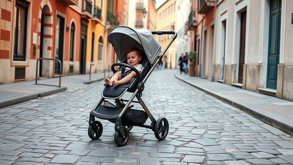 smooth ride stroller features