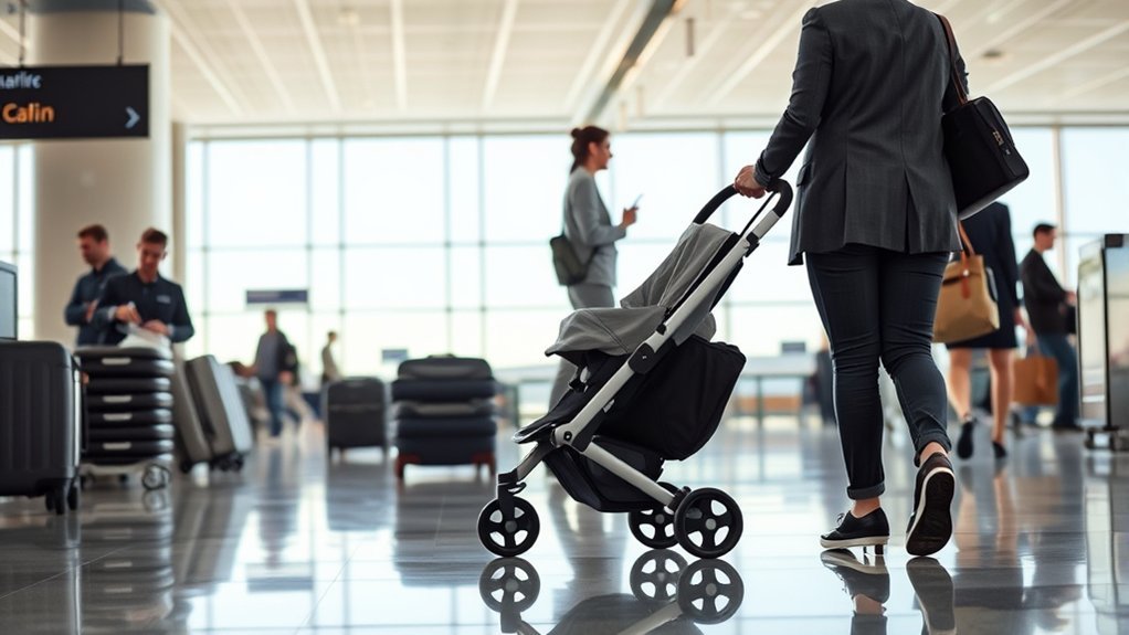 smooth stroller check in tips