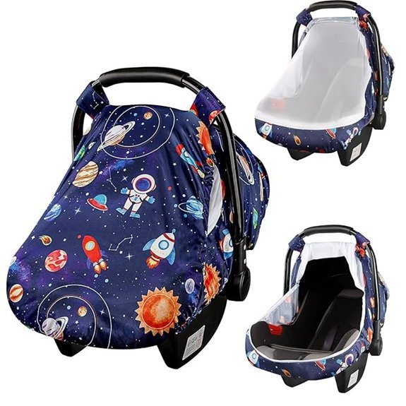 SWESEN Infant Car Seat Canopy — Space Planet