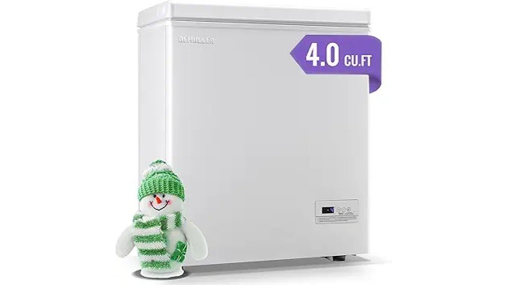 spacious and efficient freezer