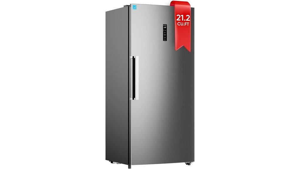 spacious and efficient freezer